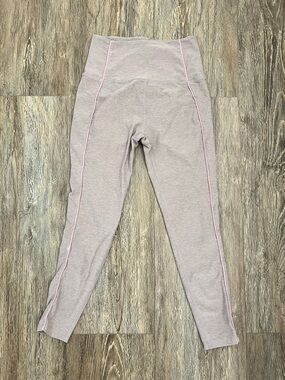Beyond Yoga Girls Mauve Pink Seam-Trim Leggings